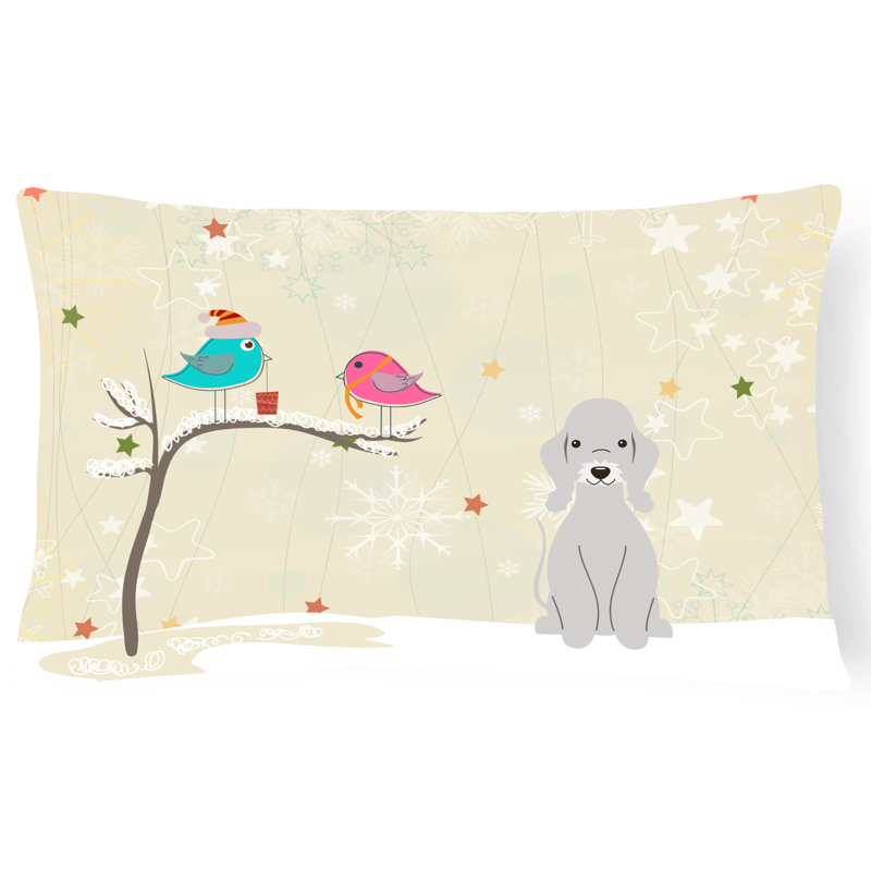 Christmas Outdoor Throw Pillow, Blue