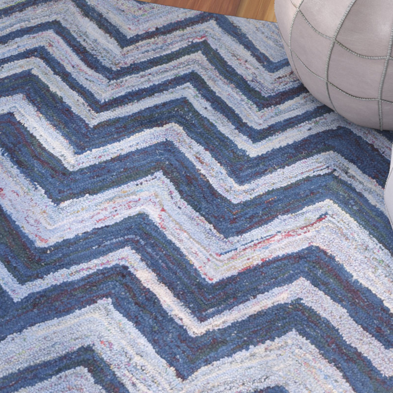 Tapis en coton touffeté à la main Mardell, Rectangle 9 pi x 12 pi