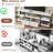 Wide 79-Inch TV Stand, Open Frame Entertainment Center with 2 Drawers and Multi-Layer Storage for up to 75-Inch TVs-1291831217-1291831220