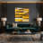 Hard Edge 44 Brown Canvas Wall Art