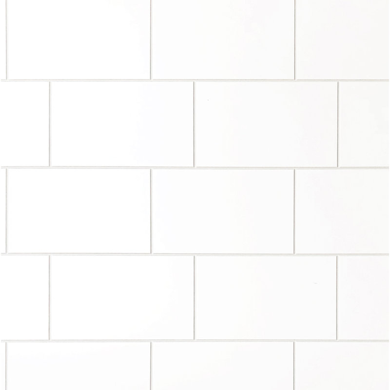 White Subway 60" x 32" x 78" Five Panel Alcove Shower Kit