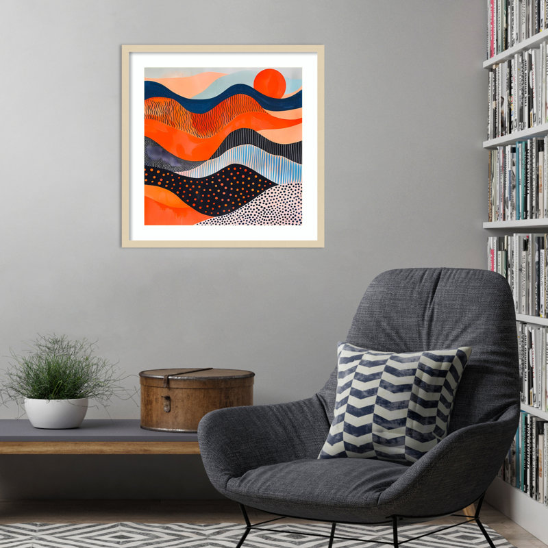 «Abyss» par Walker, impression sur bois encadrée, H 25 po x l 25 po