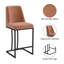 Tabouret de comptoir 24,8 po Irvona-1555391754