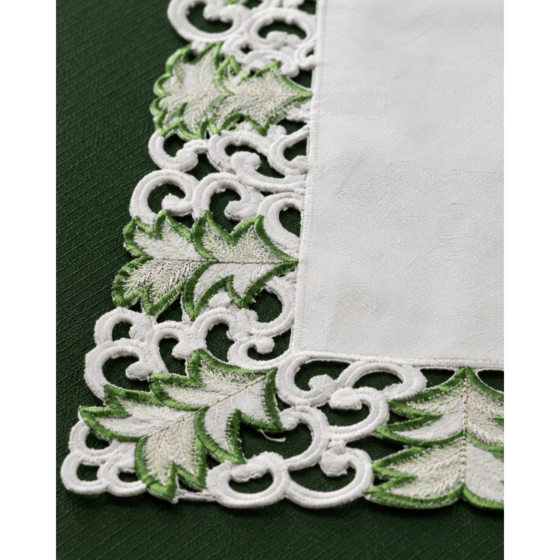 Récapitulatif de 18" nappe brodés Salley