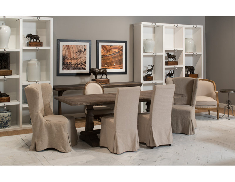 Draped Upholstered Dining Chair