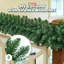 270cm (9ft) Christmas Garland, Prelit with Warm LED Lights & Timer