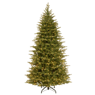 Nordic Flocked Pre-Lit Spruce Christmas Tree