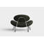 Meadow Lounge Chair, Black Painted Steel Frame-501329462-501329463
