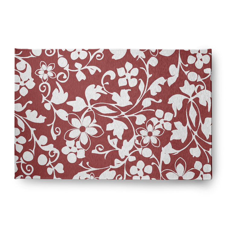 Chenille Floral Indoor Rug