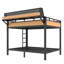 Lit superposé en métal avec tablettes de rangement VoltBunk-130024868-130024869