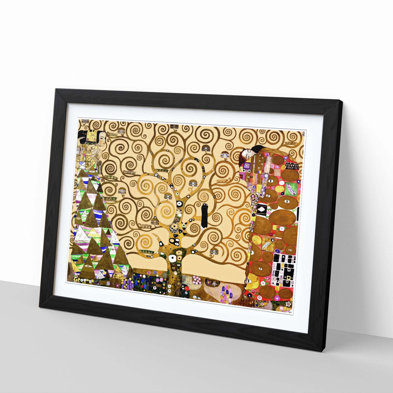 Gustav Klimt - Single Picture Frame Painting, Black