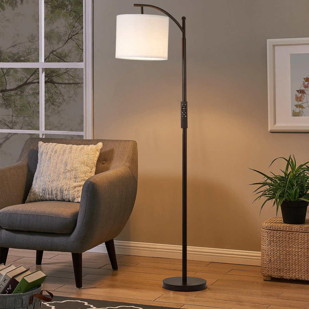 Serda 62" Task/Reading Floor Lamp, Dimmable Brightness & Color (Remote Control + LED Bulb Included) Winston Porter