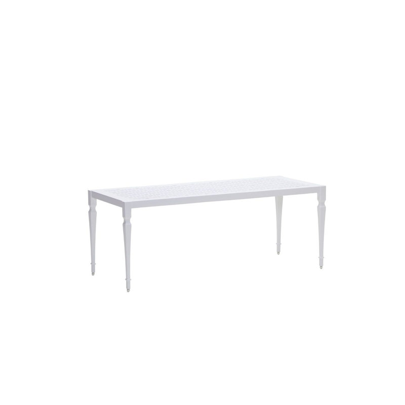 Tuoro Outdoor Bench, Weathered White