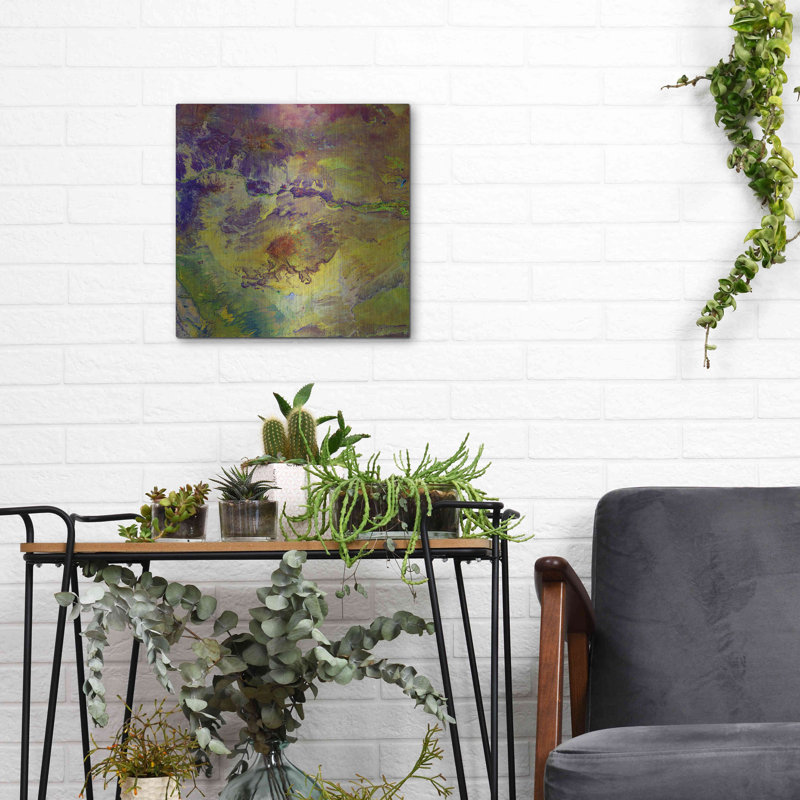 Red Barrel Studio® «Earth as Art: Sabotage», art mural en métal, H 12 po x l 12 po