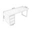Bureaux rectangulaires en bois massif brun noisette-1889646751-1889646749