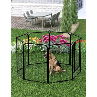 Panel Steel Pet Barrier With Door