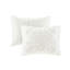 Édredon 3 pièces pour lit très grand / très grand - chenille de coton, très grand très tendance, 2 taies décoratives assorties, look magnifique-126060107-126060105