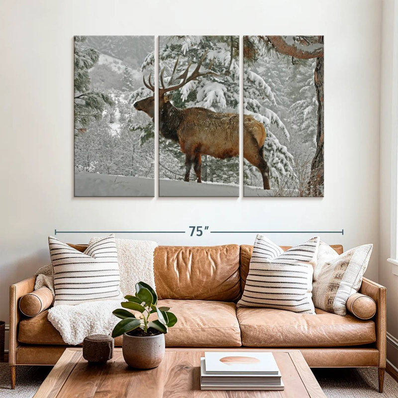 Brampt Washington Winter Elk, 42" H x 65" W