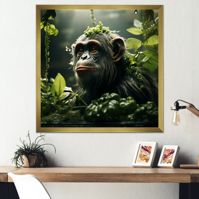 Photo d'un orang-outan dans la forêt tropicale sur toile
