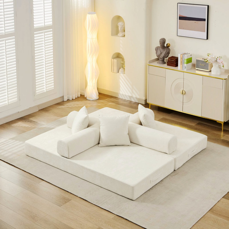 Canapé convertible Boneless, Beige