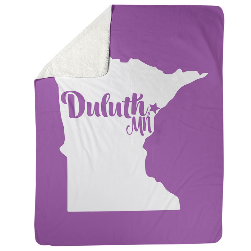 Jeté polaire de minnesota, l 52,5 po x L 62,5 po, Violet