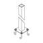 Silver 23" H Post (Only)-70167352