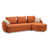 Velours orange sélectionné