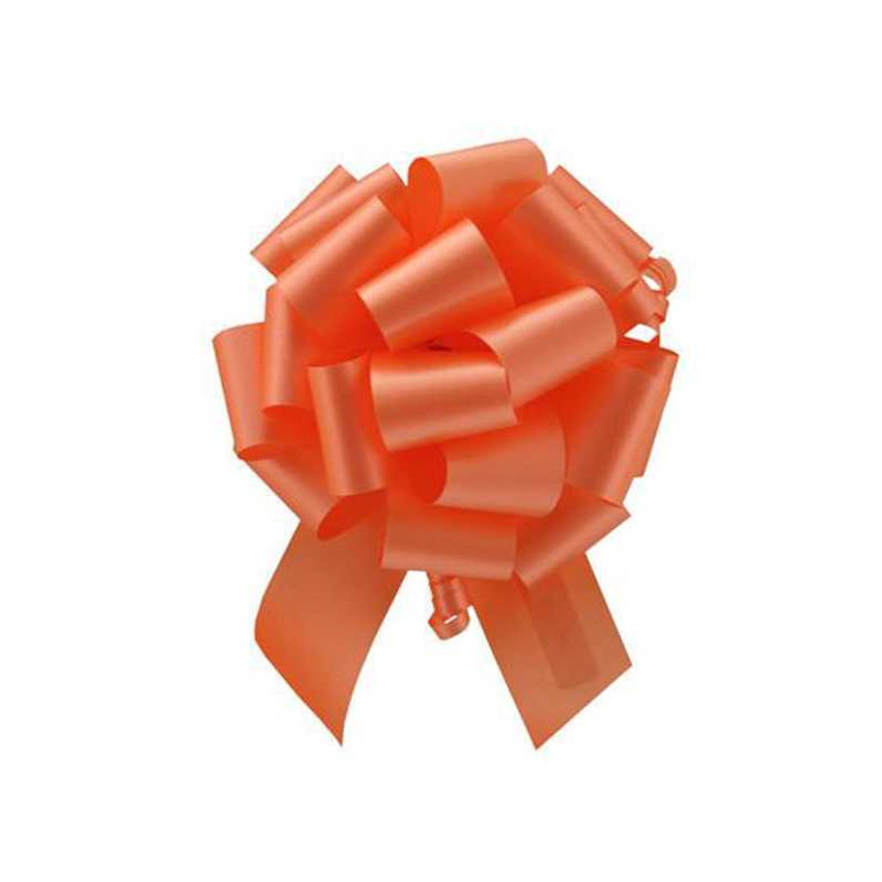 4'' Solid Colour Fabric Ribbon, Orange