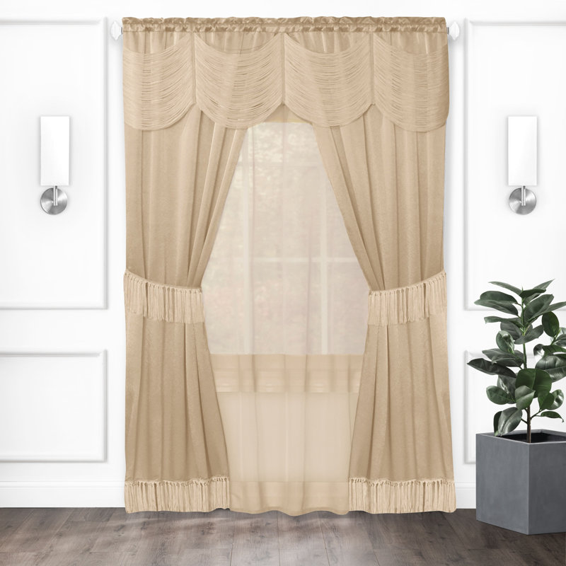 Artis Curtain, Taupe, 28" W x 63" L
