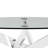 Modern Glass Top Oval Single Coffee Table