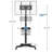 Rolling TV Stand Adjustable TV Trolley with Bracket and Tray for 23in-60in Plasma LCD LED Screen
