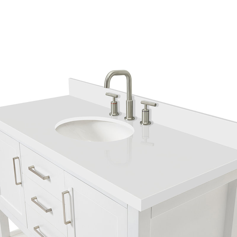 Bayhill 61'' W Single Vanity, Oval, Navy, 61"