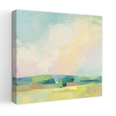 Ciel d'été contemporain II avec art abstrait bleu