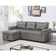 Fane 84 in Air Leather Sleeper Sofa Reversible Couch Pull Out Couch Bed Upholstered Sleeper Couch