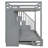 Full Over Full Murphy Bed with Hydraulic Lift, Desk & Storage – Space-Saving Bunk Bed for Kids & Small Rooms, Gray-1186857593