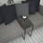 Callen 25'' Tall C Table End Table, Black Marble