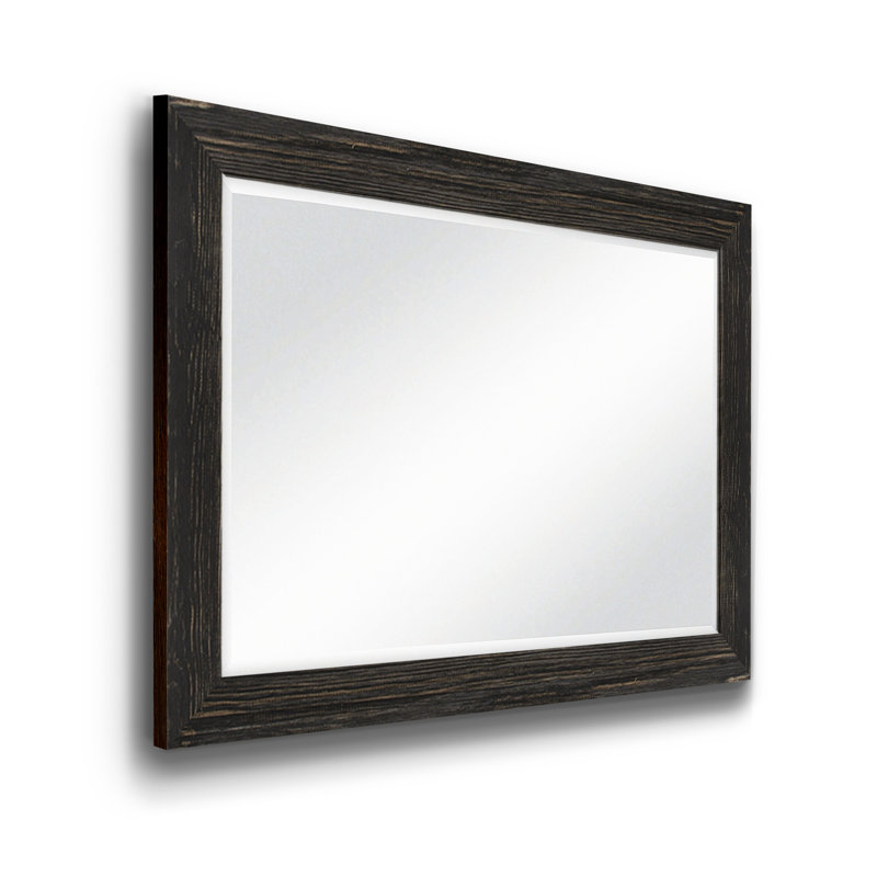 Migel Mirror, Distressed Black, 42" x 30"
