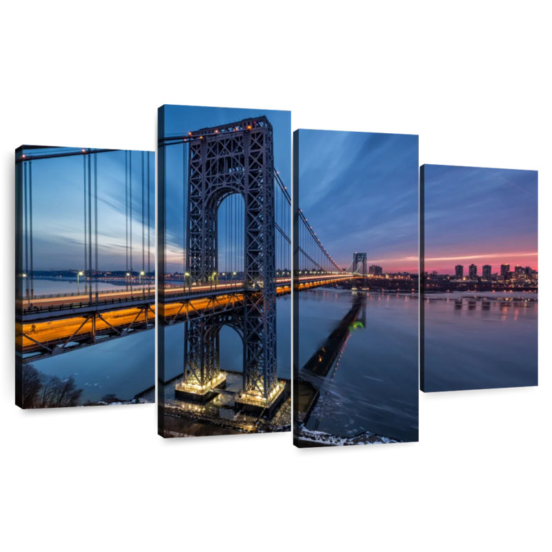 Lilie George Washington Bridge Daybreak, 22" H x 36" W