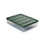 Ensemble de boîtes de rangement polyvalentes 9 pièces, vert, 6,5 x 12 x 2,8 pouces (2 pièces), 9 x 11,6 x 2,4 pouces (1 pièce), 3,5 x 4,1 x 2,2 pouces (6 pièces) | 100% plastique, va au lave-vaisselle, idéal pour organiser les essentiels de cuisine et de maison-902793871