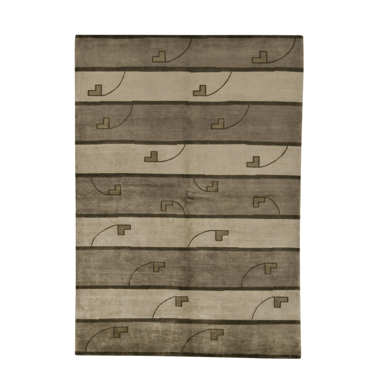 Wool Striped Area Rug
