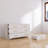 6-Drawer White Dresser with Golden Handles, Engineered Wood, Rustic Style - Bedroom/Guest Room-1897042923