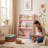 3-Tier Front-Facing Kids Book Shelf, Pink-207730478