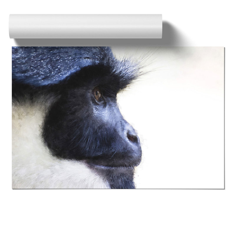 Colobus Monkey Painting - Wall Art, 42cm H x 59cm W x 0.1cm D
