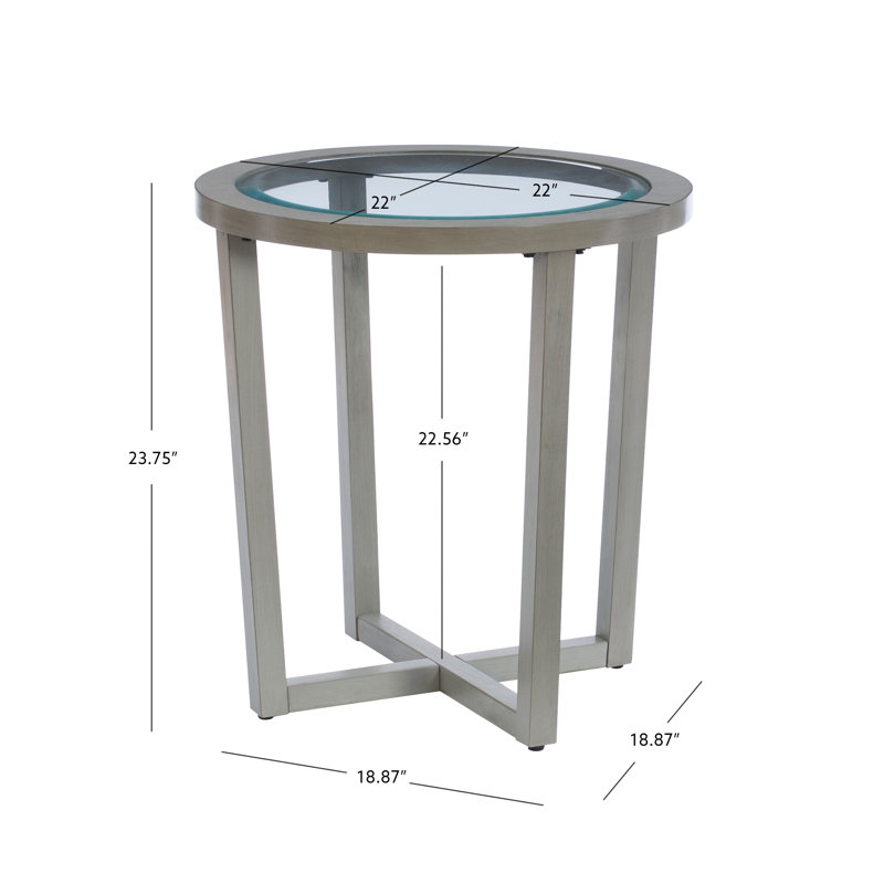 Ensemble de tables basses 3 pièces Athenia, gris