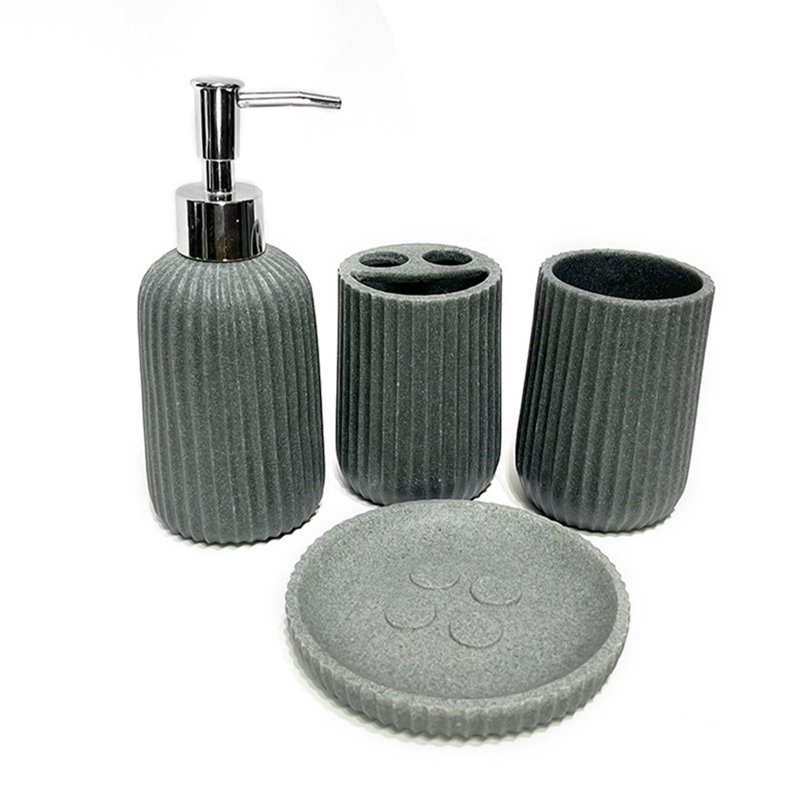 Ensemble complet d'accessoires de salle de bain 4 pièces