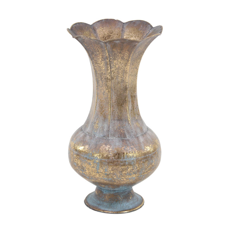 Vase de table évasée décorative traditionnelle Quamaine