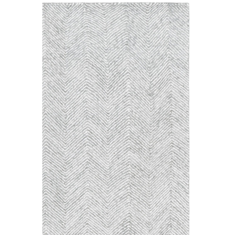 Metro Hand Woven Wool;Cotton Chevron / Zig Zag Rug, Rectangle 9' x 12'