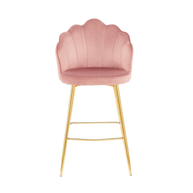 Sahuarita Upholstered Counter Stool, Pink