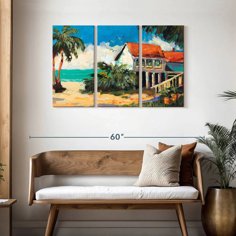 Escapade tropicale Gillard, H 28 po x l 45 po