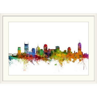 «Nashville Tennessee Skyline» par Francy, impression